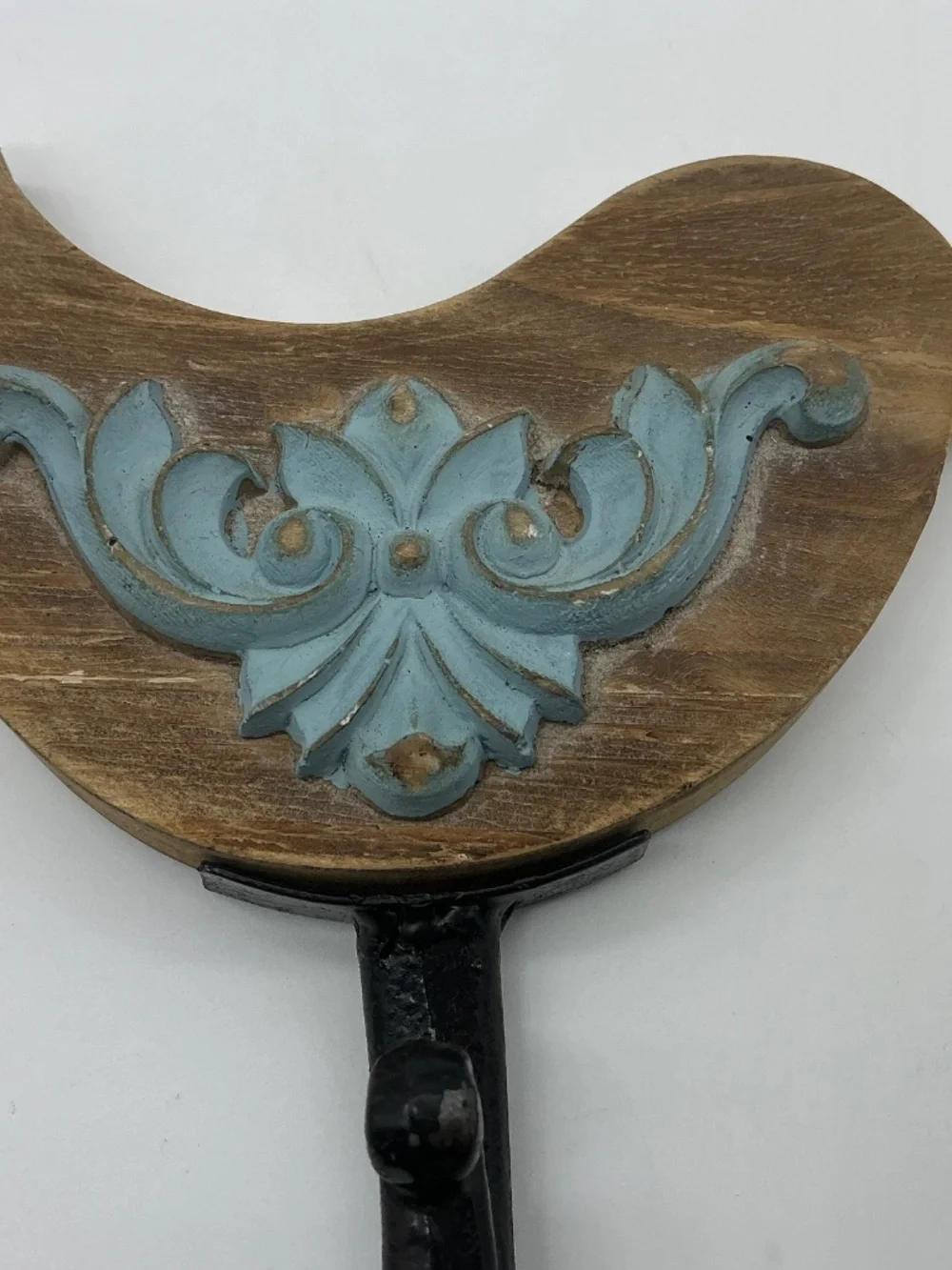 Wooden Wall Hook Bird Design